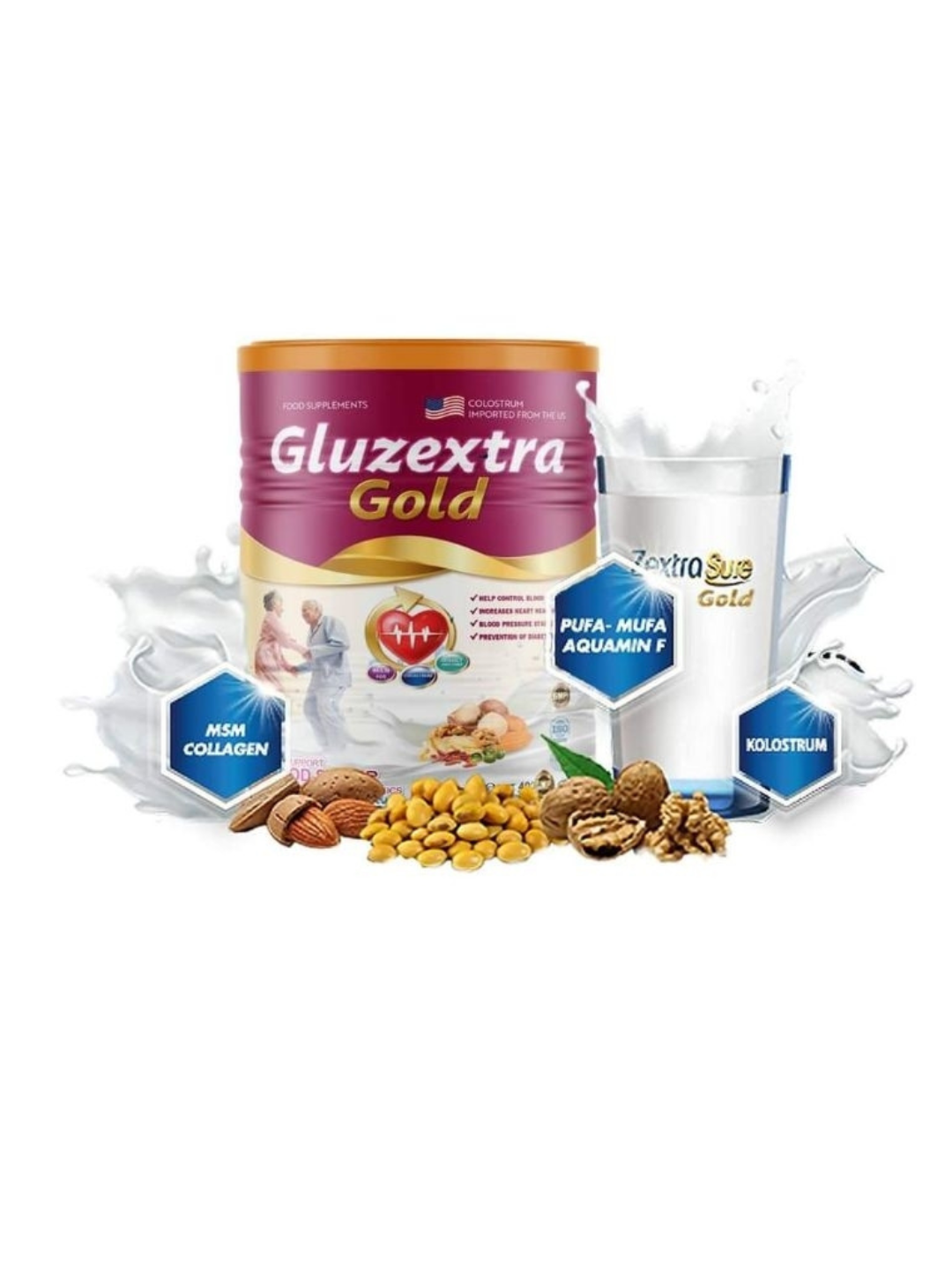 GLUZextra–qandli diabetda 100% tabiiy yong‘oq suti